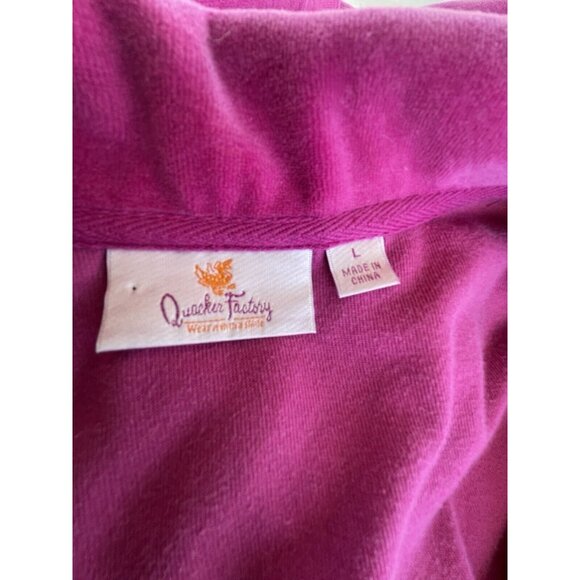 Quacker Factory Womens Pink Sleeveless Zip-Up Vest With Rhinestone Details Size - Picture 5 of 13